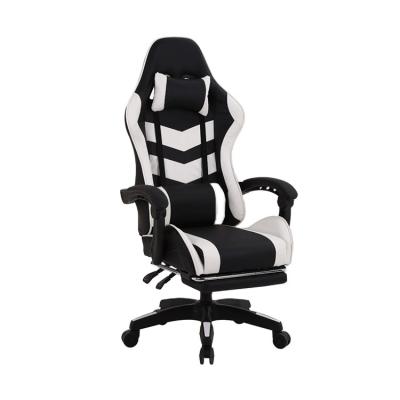 China PC Cooling Desk Packing Computer Silla Gamer Dropshipping Led Gaming Extended Leather Chair With Footstool for sale