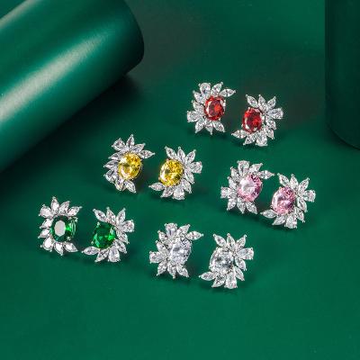 China 2021 FASHION New Arrival Earrings Charm Zircon Engagement Wedding Earrings For Women for sale