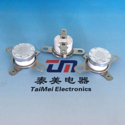 China Ceramic Auto KSD301 High Temperature one shot type bimetal fuse for sale