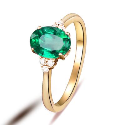 China Natural Green Alexandrite Gemstone Gem Stone Rings Fashionable Vintage Anillos Ajustables Finger Ring Jewelry For Women for sale