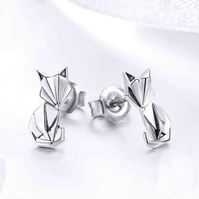 China 2022 Summer Cute Winter Women's Ear Studs Sterling Silver Animal Stud Vsl Earrings For Girl for sale