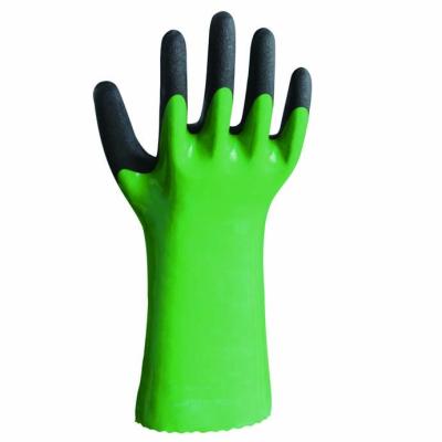 China Anti-Slip Oil Resistant Lightweight PVC Soft Industrial Gloves for sale