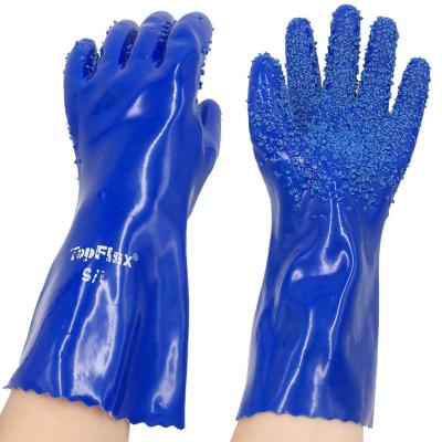 China Anti Slip Firm Grip Gloves , Occupational Safety PVC Gloves for sale