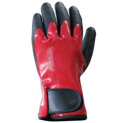 China Winter Anti-slip Lightweight Waterproof Glove Warm Flexible Nitrile Gloves With Hook And Loop Design for sale