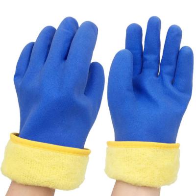 China Water Proof Light Weight Waterproof Breathable Anti Sweat Cold Resistant Glove Flexible PVC Gloves for sale