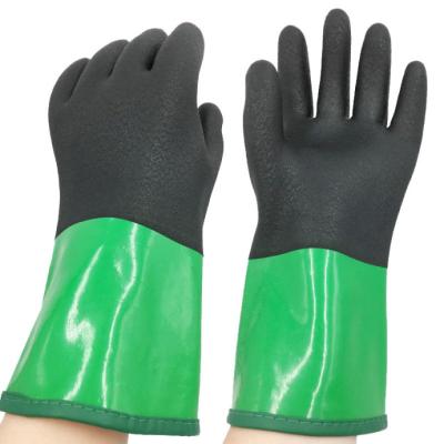 China Anti-smash Soft Touch Anti-cut 5 Chemical Oil Water Proof PVC Gloves for sale