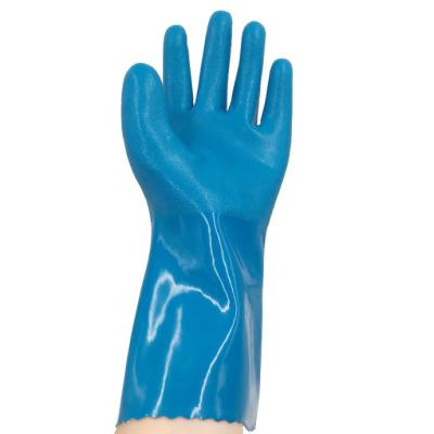 China PVC&Nitrile Anti-Slip Triple Coated Oil Resistance Super Soft Work Glove for sale