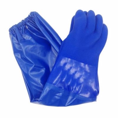 China Water Proof 70 Cm Long Sleeve Waterproof Oil Resistant Work Glove Fishing Fishing Gloves for sale