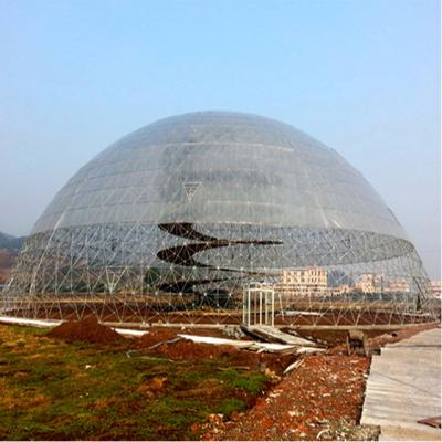 China Planting factory price eco-farming galvanized guided hemispherical pipe greenhouse greenhouse restaurant canopy for sale