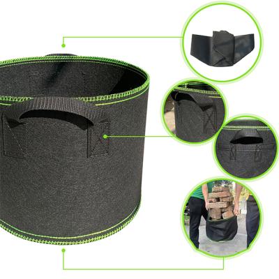 China European style household belt gallon seedling multifunctional planting non-woven pot cheap felt planting bag for sale