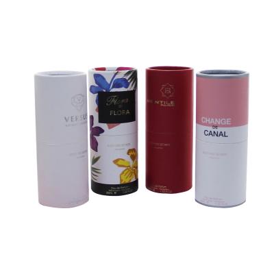 China New Arrival Recyclable Biodegradable Luxury Paper Candle Box Packaging Bottle Perfume Kraft Paper Cylinder Cosmetic Tube With Logo for sale