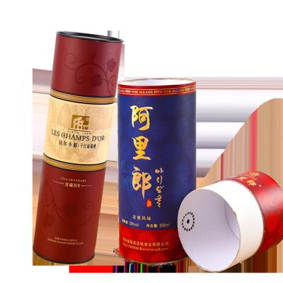 China Recyclable Reusable Sealed Wine Cans Recyclable Cardboard Material Customized Packaging Biodegradable Seaweed Paper Tube for sale