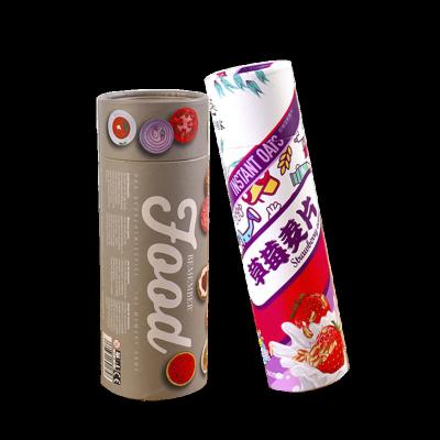 China China Recyclable Customized Design Luxury Embossing Packaging Wholesale Recyclable Cardboard Food Cans High End Paper Tubes for sale