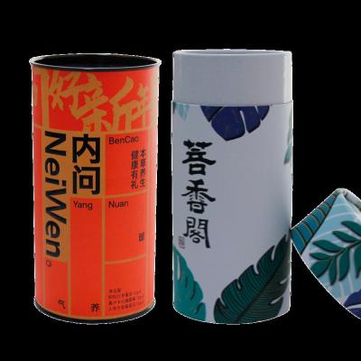 China Customized Recyclable Wholesale Eco-friendly Paperboard Round Color Sealed Container Biodegradable Paper Tube for sale