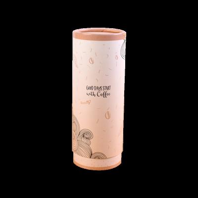 China Customized Recyclable Luxury Pattern Round Protein Powder Tea Colored Food Boxes Wholesale Matte Embossed Sealed Paper Tube for sale