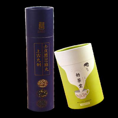 China Bestselling Recyclable Round Cardboard Design Appearance Packaging High Quality Snack Drinks Tea Paper Tube for sale