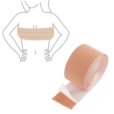 China 95% Nylon/5% Spandex Self Adhesive Breast Lift Bandage Strapless Backless Boob Bandage Lift Up Boob Band for sale