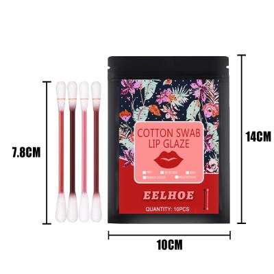 China Waterproof Cotton Pad Lip Glaze Cotton Pad Lipstick Lipstick Portable Lip Tint Creative Non-fading Lip Gloss OEM/ODM for sale