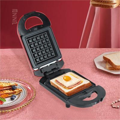 China Adjustable Thermostat All In One Shape Multifunctional Mini Electric Portable Square Grill Machine For Making Sandwich Waffle Maker for sale