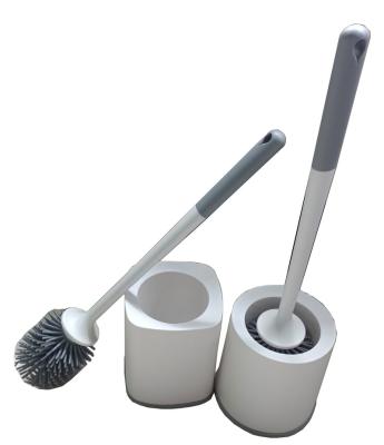 China Viable Cheap Wholesale Silicone Toilet Brush Bathroom Toilet Brush And Holder Set for sale