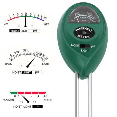 China Instrument Tool Acidity Moisture Sunlight Garden Soil Moisture Tester String Moisture Parent Light pH Plastic Soil Meter for sale