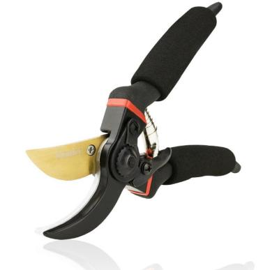 China Professional Premium Anti-Slip Handle Bypass Garden Shears Hand Pruners Garden Clippers for sale