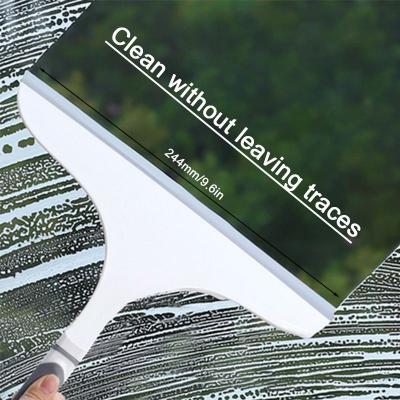 China Mini Viable Floor Window Cleaner Squeegee Silicone Portable Plastic Window Washer for sale