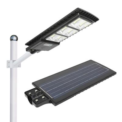 China Long Lifespan Road Street Light Ip66 Outdoor Waterproof COB 30w 60w 90w 120w Integrated All In One Led Solar Street Light for sale