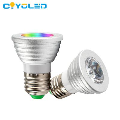 China COYOLED 5W 10W E27 B22 Theme Park Multi Color RGB Smart Light Remote Control Bulb Lights for sale