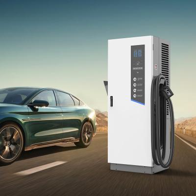 China 60KW DC fast point charging floor standing EV charger chademo parking lot new energy vehicle ev fast charging station JH3001S-60K for sale