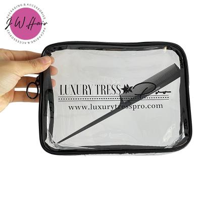 China 2021 Newest Fashion Reusable Clear LOGO Custom Travel Clear Bag For Hair Salon for sale