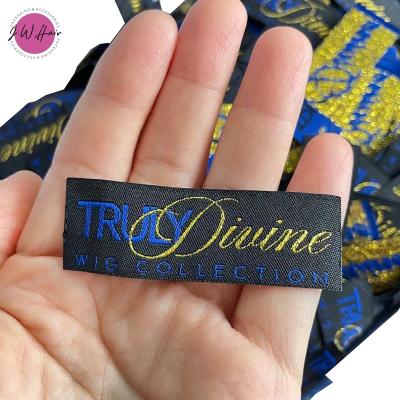 China Hot Sale High Quality Washable End Ply Cloth Brand Tags Private Custom Labels On Clothes Wigs for sale