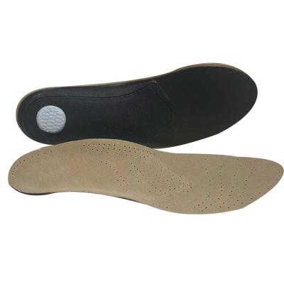 China Wholesale New Leather Insole Breathable Thin Comfortable Custom Printed Flat Shoe Leather Skin Insole For Square Toe Boots for sale