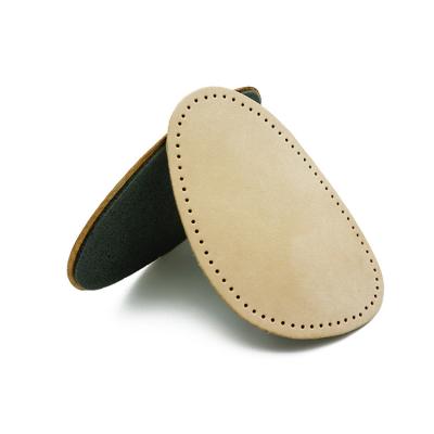 China Custom wholesale high quality soft breathable flat leather foot protection leatherhoe pads insole for shoes for sale