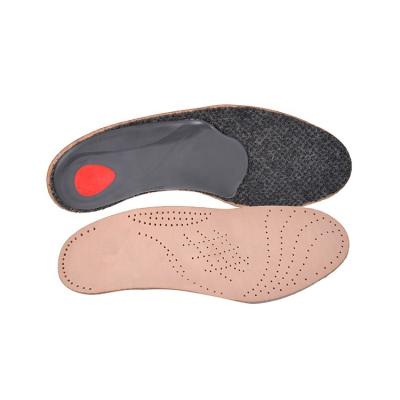 China New Design Eco-friendly Healthy LEATHER+TPU Shell Food Massage Shoes Insole for sale