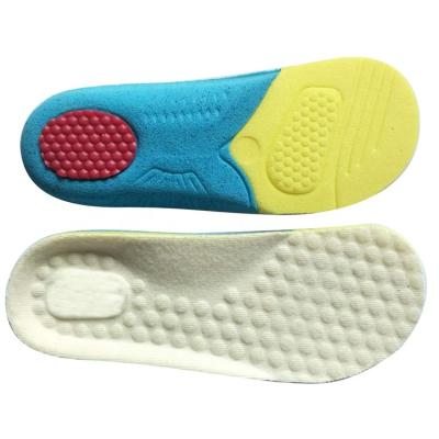 China Custom Made Soft Massage Eco-friendly Acupuncture Design Logo Arch Support Comfort Breathable Non-slip Insole For Shoes for sale