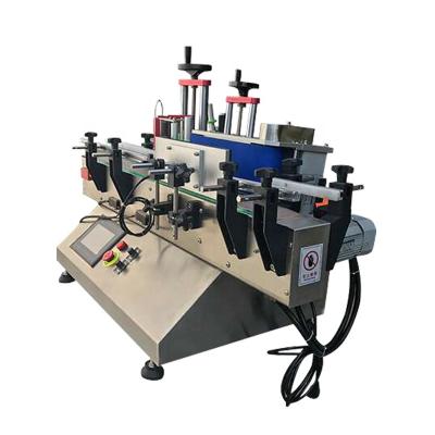 China Best Food Price Table Top Small Vial Sticker Automatic Round Bottle Labeling Machine With Conveyor for sale