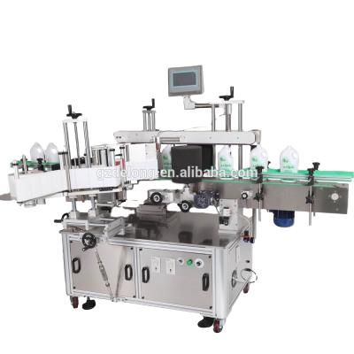 China Automatic Food Round / Flat Glass Plastic Pet /square Two Sides Front And Back Labeling Machine for sale