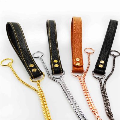 China Custom Stocked Dog 4 Colors Fashion Fashion Pet Snake Copper Outdoor Walking Chain Accessories for sale