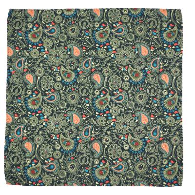 China Casual Customize Cheap Peach Fabric Tough Material Bandanna Factory Supply Paisley Printing Your Logo Daily Wear Street Out Fit Bandana for sale