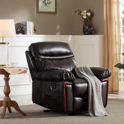 China Hot Selling Massage Recliner PU Leather Sofa Chair Salon Heating and Vibrating Massage Function Recliner Chair for sale