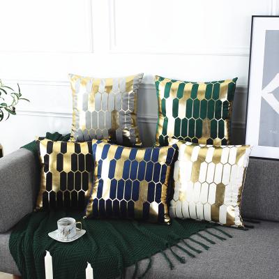 China Soft Cushion Cover 45*45cm Golden Linen Cotton Soft Cover Sofa Pillowcase Decorations For Home for sale