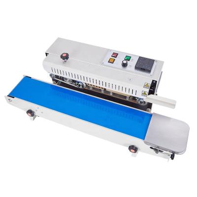 China FR-900 Automatic Continuous Continuous Food Plastic Bag Bag Strip Sealing Machine for sale