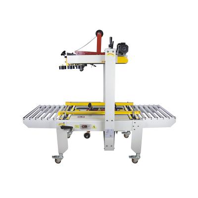 China machinery & Drive Belt Adhesive Tape Sealer Case Box Carton Box Sealing Machine Semi Automatic Material Top and Bottom Carton Box Sealing Machine for sale