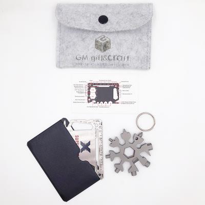 China New Promotional Metal Automotive Smart Key Instruments Multi Business Credit Card Tool Gift Set for sale