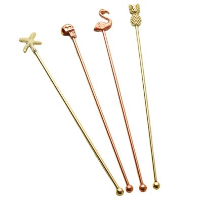 China Amazon Sustainable Success High Quality Fancy Custom Stainless Steel Cocktail Stirrers for sale