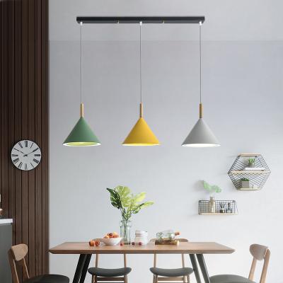 China Macaron Colorful Bar Modern Cafe Designer Northern Europe LED Dining Room Pendant Lights for sale