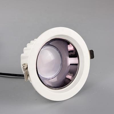 China Modern New Design 18W Matrix Adjustable Cast Aluminum Chrome Reflector Led Recessed Downlight for sale