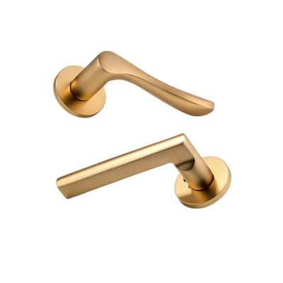 China Hot Wooden Door Aluminum Alloy Hotel Door Handle Locks Sets Sliding Door Handles And Lock for sale