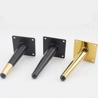 China Industrial tapered inclined foot tube cabinet foot hardware accessories furniture metal cabinet foot sofa bracket for sale